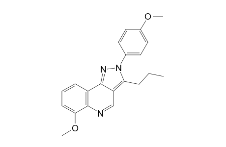 2-(4-Methoxyphenyl)-3-propyl-6-methoxypyrazolo[4,3-c]quinoline