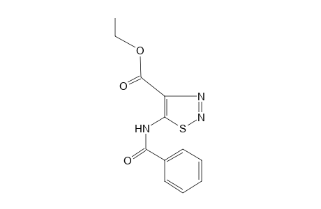 5-benzamido-1,2,3-thiadiazole-4-carboxylic acid, ethyl ester