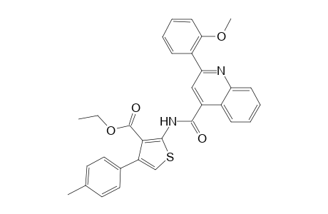 Ethyl 2-({[2-(2-methoxyphenyl)-4-quinolinyl]carbonyl}amino)-4-(4-methylphenyl)-3-thiophenecarboxylate