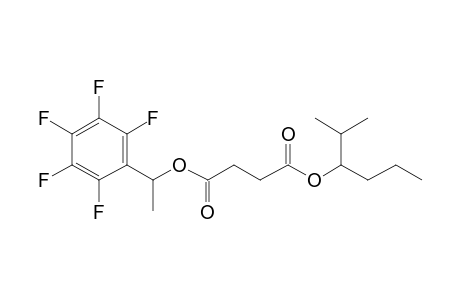 Succinic acid, 2-methylhex-3-yl 1-(pentafluorophenyl)ethyl ester