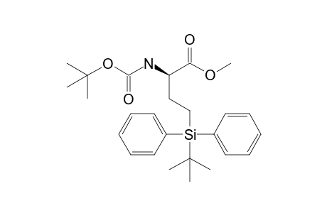 (2R)-2-(tert-butoxycarbonylamino)-4-[tert-butyl(diphenyl)silyl]butyric acid methyl ester