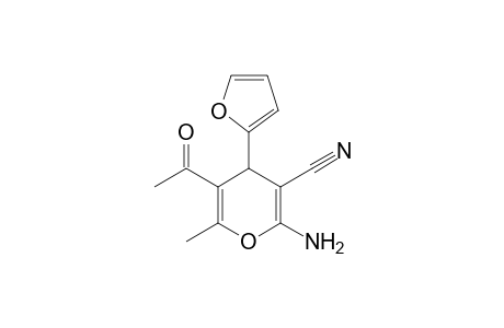 5-acetyl-2-amino-4-(2-furyl)-6-methyl-4H-pyran-3-carbonitrile