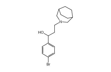 alpha-(p-bromophenyl)-3-azabicyclo[3.2.2]nonane-3-propanol