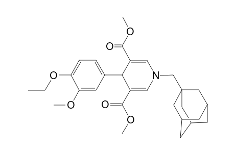 1-(1-adamantylmethyl)-4-(4-ethoxy-3-methoxy-phenyl)-4H-pyridine-3,5-dicarboxylic acid dimethyl ester