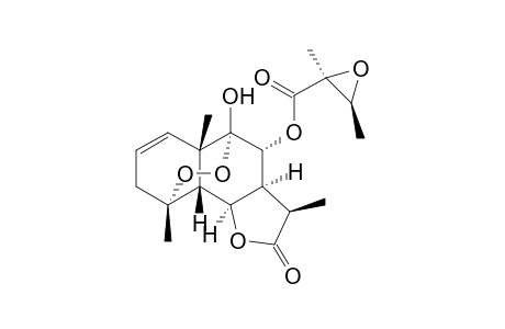 8.alpha.-((2'S,3'S)-2',3'-Epoxy-2'-methylbutyryloxy)-4.alpha.,9.alpha.-epidioxy-9.beta.-hydroxy-5.beta.H-eudesm-1-en-6.beta.,12-olide