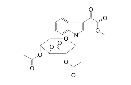 1-(3,4,5-Triacetoxy-tetrahydropyran-2-yl)-3-(.alpha.-ketopropanoic acid)-indole, methyl ester