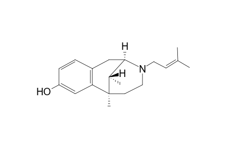 cis-2'-Hydroxy-5,9-dimethyl-2-(3-methyl-2-butenyl)-6,7-benzomorphan