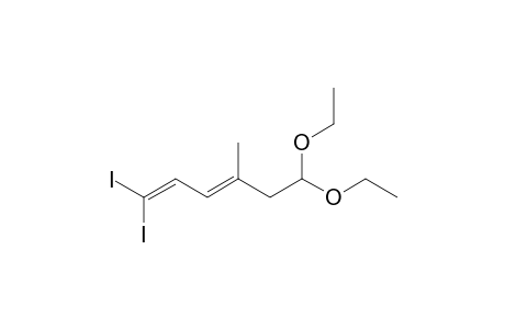 (3E)-6,6-diethoxy-1,1-diiodo-4-methylhexa-1,3-diene