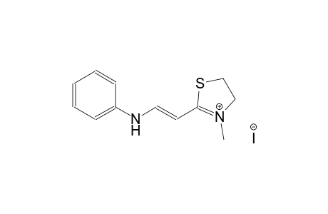 2-[(E)-2-anilinoethenyl]-3-methyl-4,5-dihydro-1,3-thiazol-3-ium iodide