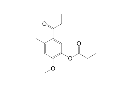 5'-hydroxy-4'-methoxy-2'-methylpropiophenone, propionate