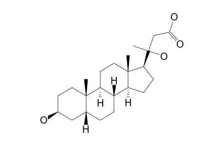 3-BETA,20R-DIHYDROXY-23-NOR-5-BETA-CHOLANIC-ACID