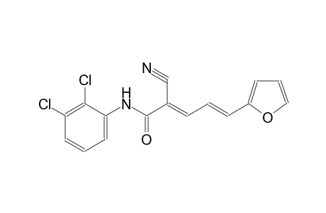 (2E,4E)-2-cyano-N-(2,3-dichlorophenyl)-5-(2-furyl)-2,4-pentadienamide