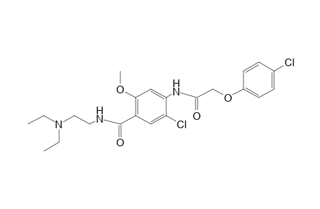 6'-chloro-2-(p-chlorophenoxy)-4'-{[2- (diethylamino)ethyl]carbamoyl}-m-acetanisidide