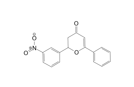 2,3-Dihydro-2-(3-nitrophenyl)-6-phenyl-4H-pyran-4-one