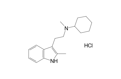 3-[2-(cyclohexylmethylamino)ethyl]-2-methylindole, monohydrochloride