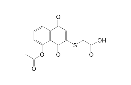 [1,4-Dihydro-1,4-dioxo-5-hydroxy-2-naphthylthio]acetic acid, acetate