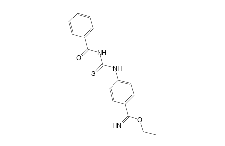 p-(3-benzoyl-2-thioureido)benzimidic acid, ethyl ester