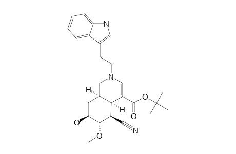 4-(TERT.-BUTOXYCARBONYL)-5-CYANO-6-METHOXY-7-HYDROXY-2-TRYPTOPHYL-1,2,4A,5,6,7,8,8A-OCTAHYDROISOQUINOLINE