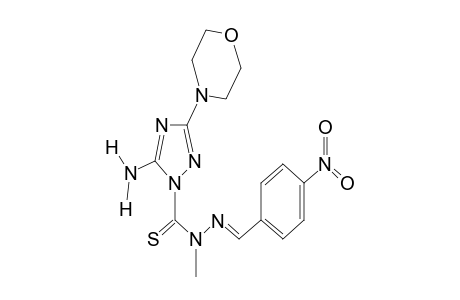 5-amino-N-methyl-3-morpholino-N-[(4-nitrobenzylidene)amino]-1,2,4-triazole-1-carbothioamide