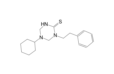 5-cyclohexyl-1-(2-phenylethyl)tetrahydro-1,3,5-triazine-2(1H)-thione