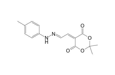 Acetaldehyde, (2,2-dimethyl-4,6-dioxo-1,3-dioxan-5-ylidene)-, aldehydo-[(4-methylphenyl)hydrazone]