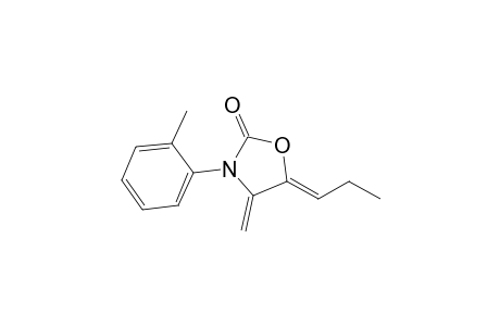 (5Z)-4-METHYLENE-5-PROPYLIDENE-N-(ORTHO-TOLYL)-2-OXAZOLIDINONE