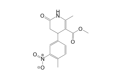 Methyl 2-methyl-4-(4-methyl-3-nitrophenyl)-6-oxo-1,4,5,6-tetrahydro-3-pyridinecarboxylate