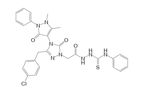 2-{[4-(1,5-Dimetyl-3-oxo-5-phenyl-2,3-dihydro-1H-pyrazole-4-yl)-3-(4-chlorobenzyl)-5-oxo-4,5-dihydro-1H-1,2,4-triazole-1-yl]acetyl}-N-phenylhydrazinecarbothioamide