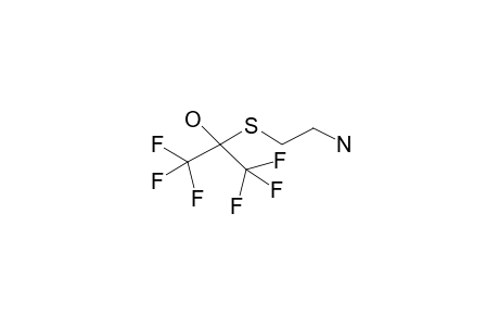 bis[Trifluoromethyl]hydroxy-2-(aminoethylthio)methane zwitterion