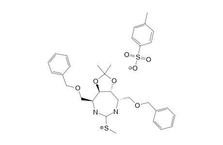 (4R,5R,6R,7R)-4,7-DIBENZYLOXYMETHYL-5,6-DIHYDROXY-2-METHYLTHIO-4,5,6,7-TETRAHYDRO-1,3-DIAZEPINIUM-PARA-TOLUENE-SULFONATE