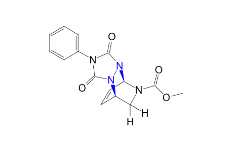 5-endo-carboxy-N-phenyl-2,3,5-triazabicyclo[2,2.2]oct-7-ene-2,3-endo-dicarboximide, methyl ester
