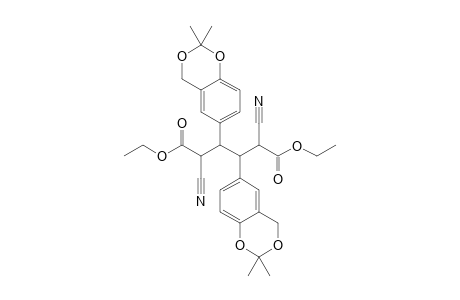 Diethyl 2,5-Dicyano-3,4-bis(2,2-dimethylbenzo[1,3]dioxan-6-yl)hexandioate