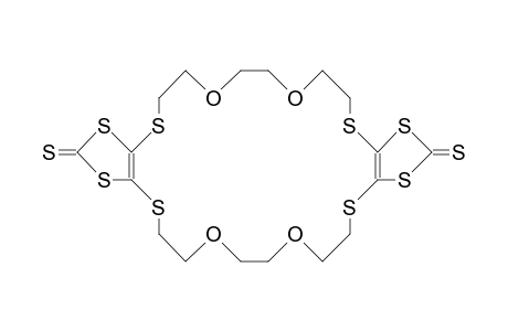 8,9:20,21-Bis(3,5-dithiole-4-thiono)-7,10,19,22- tetrathia-24-crown-8