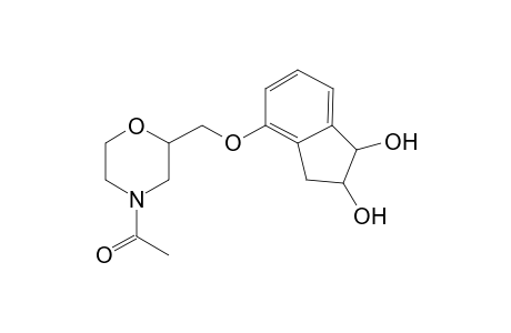 Indeloxazine-M (1,2-indandiol-N-acetyl-) MS2