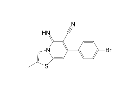 5-azanylidene-7-(4-bromophenyl)-2-methyl-[1,3]thiazolo[3,2-a]pyridine-6-carbonitrile