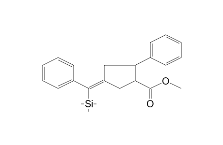 Cyclopentanecarboxylic acid, 2-phenyl-4-(.alpha.-trimethylsilylbenzylidene)-, methyl ester