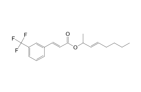 Trans-3-trifluoromethylcinnamic acid, oct-3-en-2-yl ester