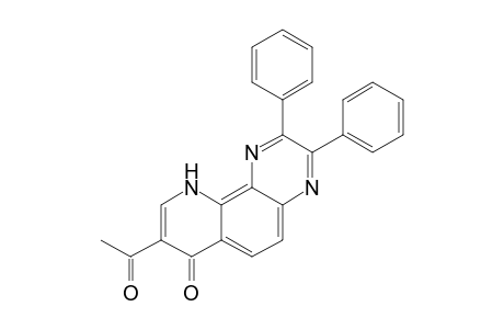 8-ACETYL-2,3-DIPHENYL-10-H-PYRIDO-[2.3-F]-QUINOXALINE-7-ONE