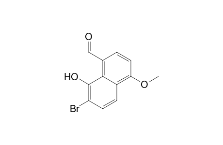 7-bromo-8-hydroxy-4-methoxynaphthalene-1-carbaldehyde