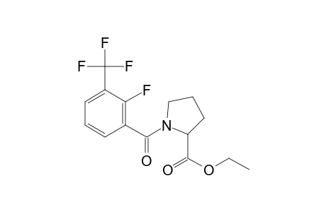 L-Proline, N-(2-fluoro-3-trifluoromethylbenzoyl)-, ethyl ester