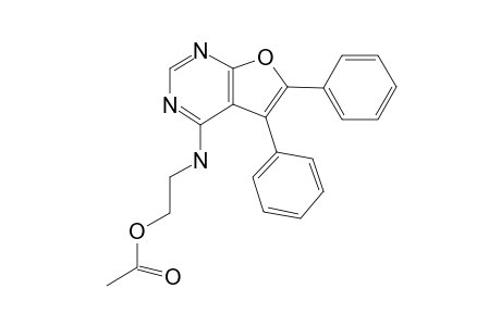 2-[(5,6-Diphenylfuro[2,3-D]pyrimidin-4-yl)amino]ethanol, o-acetyl