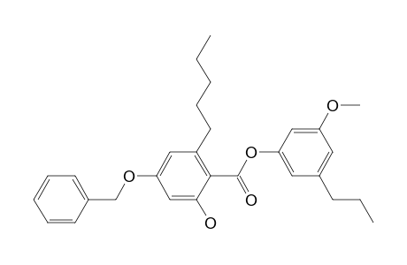 3'-Methoxy-5'-propylphenyl 4-benzyloxy-2-hydroxy-6-pentylbenzoate