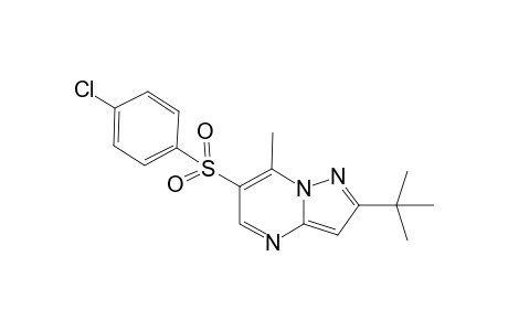 2-tert-Butyl-6-[(4-chlorophenyl)sulfonyl]-7-methylpyrazolo[1,5-a]pyrimidine