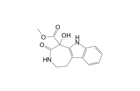 Methyl 5-hydroxy-4-oxo-1,2,3,4,5,6-hexahydro-azepino[4,5-b]indole-5-carboxylate