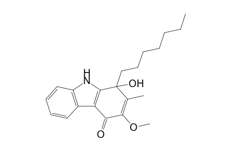 1-Heptyl-1-hydroxy-3-methoxy-2-methyl-9H-carbazol-4-one