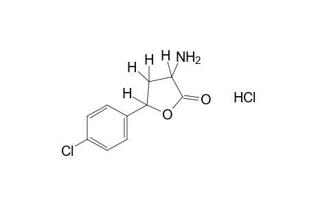 3-amino-5-(p-chlorophenyl)dihydro-2(3H)-furanone, hydrochloride