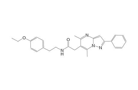 pyrazolo[1,5-a]pyrimidine-6-acetamide, N-[2-(4-ethoxyphenyl)ethyl]-5,7-dimethyl-2-phenyl-