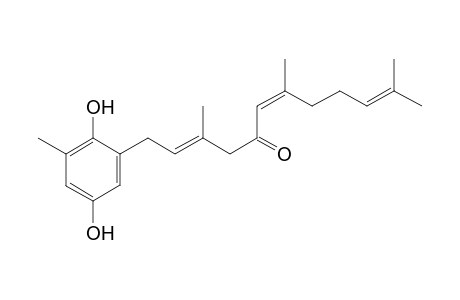 2-[(2'E,6'Z)-5'-Oxo-3',7',11'-trimethyldodeca-2',6',10'-trienyl]-6-methylhydroquinone