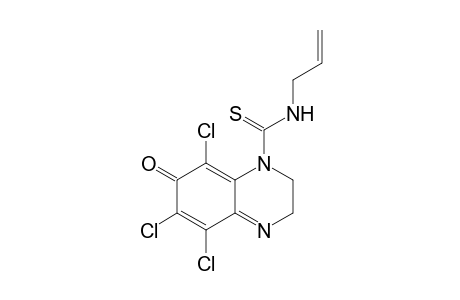 5,6,8-TRICHLORO-7-OXO-3,7-DIHYDRO-2H-QUINOXALINE-1-CARBOTHIOIC-ACID-ALLYL-AMIDE