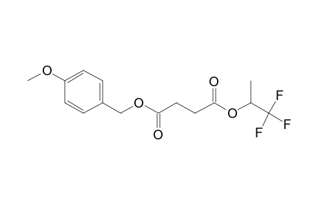 Succinic acid, 1,1,1-trifluoroprop-2-yl 4-methoxybenzyl ester